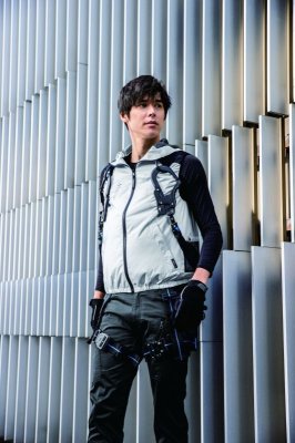 画像11: XE98106【空調服(R)セット】ブルゾン・ファン・バッテリー(充電器付)／遮熱ベスト(ハーネス)・サイドファン (11)