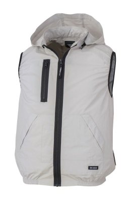 画像3: XE98029【空調服(R)セット】ブルゾン・ファン・バッテリー(充電器付)/綿100ベスト(フード)・サイドファン (3)