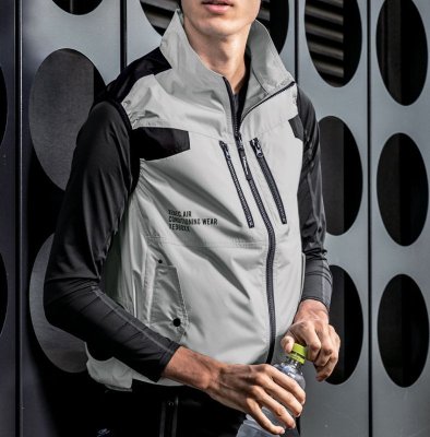 画像8: XE98030【ブルゾンのみ】ジーベック空調服(R)／遮熱ベスト・サイドファン (8)