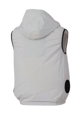 画像4: XE98029【空調服(R)セット】ブルゾン・ファン・バッテリー(充電器付)/綿100ベスト(フード)・サイドファン (4)