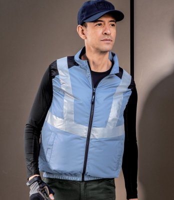 画像10: XE98025【ブルゾンのみ】ジーベック空調服(R)/反射ベスト・サイドファン (10)