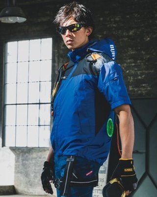 画像3: AC1196【ブルゾンのみ】エアークラフト／遮熱半袖(フルハーネス) (3)