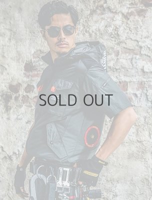 画像2: AC1156【セット】ブルゾン・ファン・バッテリー(充電器付)／遮熱半袖(フルハーネス) (2)