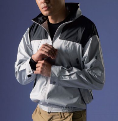 画像10: NA1122【空調服(R)セット】NSPブルゾン・ファン・バッテリー(充電器付)／長袖(上部ファン)・スーパーチタン (10)