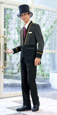 画像2: 【受注生産】A54195  メンズドアマンジャケット(1色) (2)