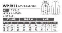 画像1: WPJ811 レディスニットベスト (1色)