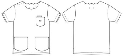 画像8: LMS43002 レディーススクラブ (4色) (8)