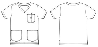 画像5: LMS49002 ユニセックススクラブ (2色) (5)