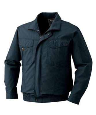 画像4: <大サイズ>KU91400BG 空調服【ブルゾンのみ】長袖・綿100% (4)