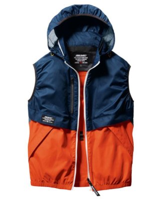 画像7: AC1174【ブルゾンのみ】エアークラフト／ベスト(フード収納)・撥水 (7)