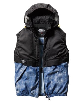 画像4: AC1174【ブルゾンのみ】エアークラフト／ベスト(フード収納)・撥水 (4)