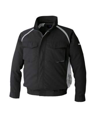 画像6: KU92400【空調服(R)セット】空調服(R)ブルゾン・ファン・バッテリー(充電器付)／長袖(JIS T8118帯電防止)防汚・横ファン (6)