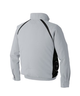 画像5: KU92400【空調服(R)セット】空調服(R)ブルゾン・ファン・バッテリー(充電器付)／長袖(JIS T8118帯電防止)防汚・横ファン (5)