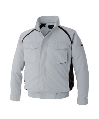 画像4: KU92400【空調服(R)セット】空調服(R)ブルゾン・ファン・バッテリー(充電器付)／長袖(JIS T8118帯電防止)防汚・横ファン (4)