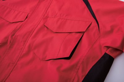 画像14: KU92400【空調服(R)セット】空調服(R)ブルゾン・ファン・バッテリー(充電器付)／長袖(JIS T8118帯電防止)防汚・横ファン (14)