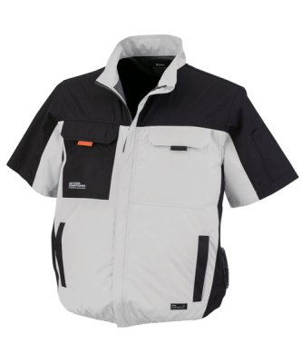 画像4: XE98031【空調服(R)セット】ブルゾン・ファン・バッテリー(充電器付)／遮熱半袖・サイドファン (4)
