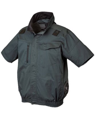 画像4: 268861【セット】エアセンサーブルゾン・ファン・バッテリー(充電器付)／半袖(ハーネス)・サイドファン (4)