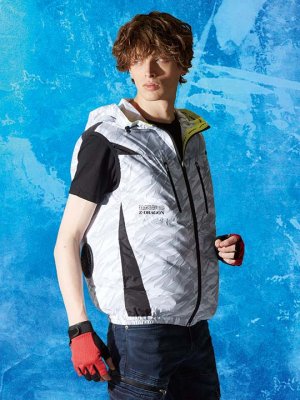 画像2: 74240【空調服(R)セット】自重堂Z-DRAGON空調服(R)ブルゾン・ファン・バッテリー(充電器付)／フードベスト (2)