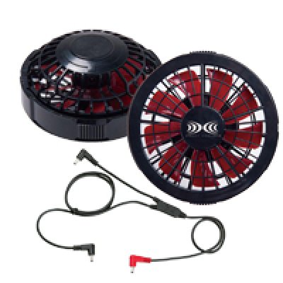 画像8: 7.2V FAN2200空調服(R)ワンタッチファン2個(3色)+ケーブル (8)