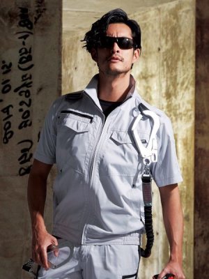 画像2: 74130【空調服(R)セット】自重堂Z-DRAGON空調服(R)ブルゾン・ファン・バッテリー(充電器付)／半袖・フルハーネス (2)