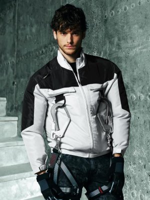 画像2: 74140【空調服(R)セット】自重堂Z-DRAGON空調服(R)ブルゾン・ファン・バッテリー(充電器付)/長袖・フルハーネス (2)