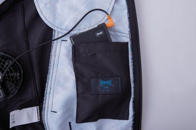 画像12: KU92425【空調服(R)セット】空調服(R)ブルゾン・ファン・バッテリー(充電器付)／ベスト・撥水(横ファン) (12)