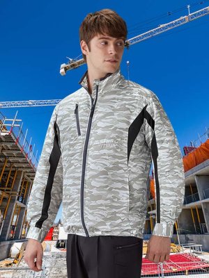 画像2: 87060【空調服(R)セット】自重堂空調服(R)ブルゾン・ファン・バッテリー(充電器付)/長袖 (2)