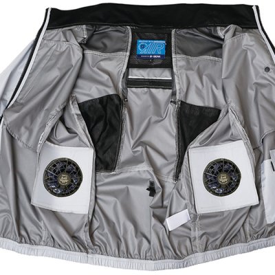 画像13: 05402【ブルゾンのみ】S-AIRネオスタンダード／遮熱ベスト(ハーネス)・サイドファン (13)