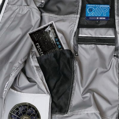 画像18: 05402【ブルゾンのみ】S-AIRネオスタンダード／遮熱ベスト(ハーネス)・サイドファン (18)