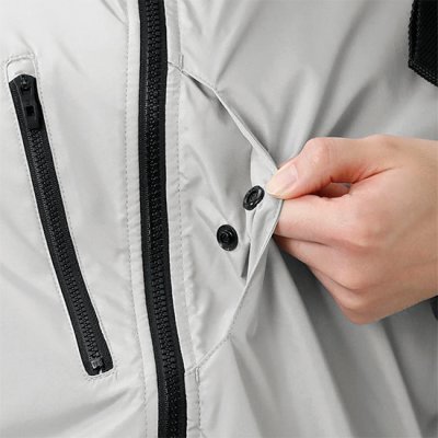 画像16: 05400【セット】S-AIRブルゾン・ファン・バッテリー(充電器付)／遮熱長袖(ハーネス)・サイドファン (16)