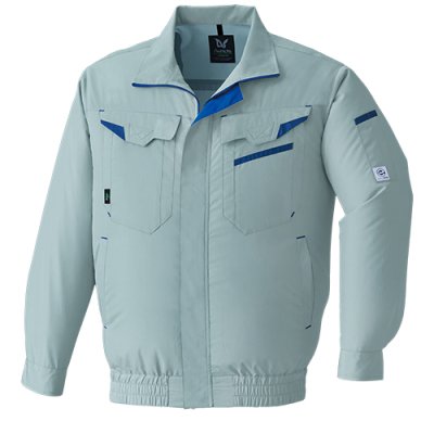 画像3: E9209【空調服(R)セット】ブルゾン・ファン・バッテリー(充電器付)／長袖・エコ制電(JIS T8118帯電防止) (3)