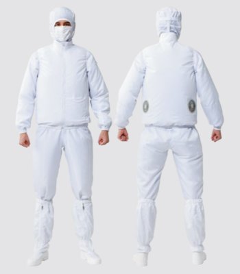 画像5: AZ-50200【空調服(R)セット】ブルゾン・ファン・バッテリー(充電器付)/ベスト(ポケットレス) (5)