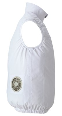 画像4: AZ-50200【空調服(R)セット】ブルゾン・ファン・バッテリー(充電器付)/ベスト(ポケットレス) (4)