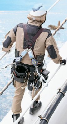 画像3: AZ-50299【空調服(R)セット】ブルゾン・ファン・バッテリー(充電器付)／長袖(遮熱シェード)[スペーサーパッド対応] (3)