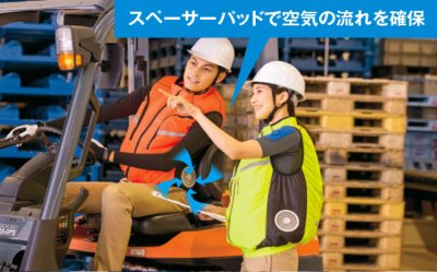 画像20: AZ-50195【空調服(R)セット】ブルゾン・ファン・バッテリー(充電器付)／ベスト[スペーサーパッド対応] (20)