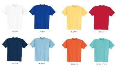 画像2: 0010 半袖Tシャツ・厚手（8色） (2)