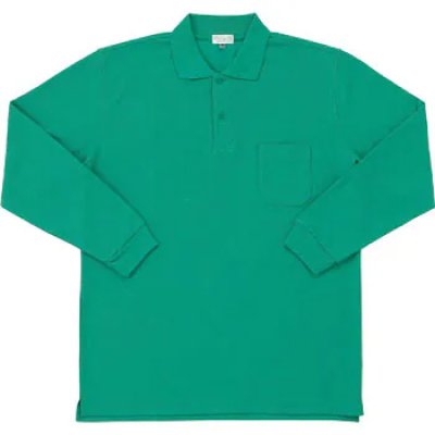 画像9: 25441 長袖ポロシャツ・鹿の子（8色） (9)