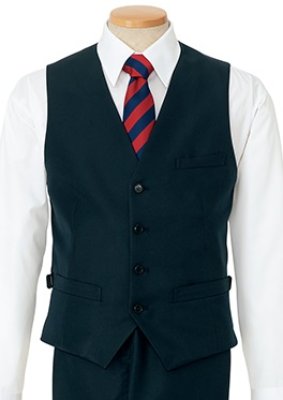 画像2: az155 メンズシングルベスト (1色) (2)