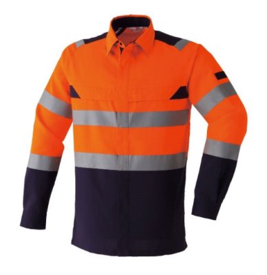 画像4: E7804 高視認長袖シャツ (3色) (4)