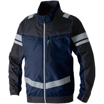 画像3: 7369-10【セット】G.G.ブルゾン・ファン・バッテリー(充電器付)／EF用遮熱長袖(フルハーネス・反射材付)・サイドファン (3)