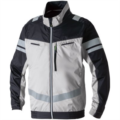 画像6: 7369-10【セット】G.G.ブルゾン・ファン・バッテリー(充電器付)／EF用遮熱長袖(フルハーネス・反射材付)・サイドファン (6)