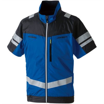 画像3: 7369-11【ブルゾンのみ】G.G.／EF用遮熱半袖(フルハーネス・反射材付)・サイドファン (3)