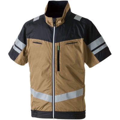 画像5: 7369-11【ブルゾンのみ】G.G.／EF用遮熱半袖(フルハーネス・反射材付)・サイドファン (5)