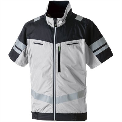 画像4: 7369-11【ブルゾンのみ】G.G.／EF用遮熱半袖(フルハーネス・反射材付)・サイドファン (4)