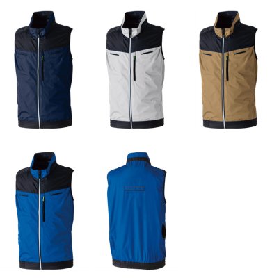 画像8: 7369-06【セット】G.G.ブルゾン・ファン・バッテリー(充電器付)／EF用遮熱ベスト(フルハーネス)・サイドファン (8)