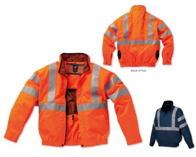 画像4: 258921【セット】エアセンサーブルゾン・ファン・バッテリー(充電器付)／高視認長袖・サイドファン (4)