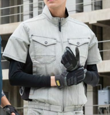 画像2: 268961【ブルゾンのみ】エアセンサー／半袖(ストレッチ)・サイドファン (2)