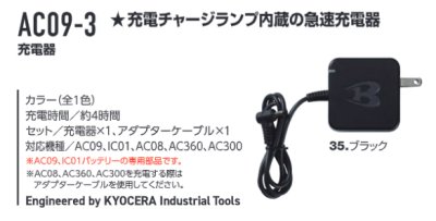 画像2: AC09-3 急速充電器 (2)