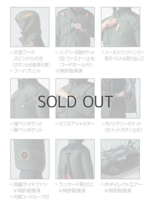 画像9: AC2041【ブルゾンのみ】エアークラフト／長袖(綿100%)・サイドファン (9)