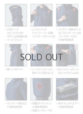 画像8: AC2056【セット】ブルゾン・ファン・バッテリー(充電器付)／エコ半袖・サイドファン (8)